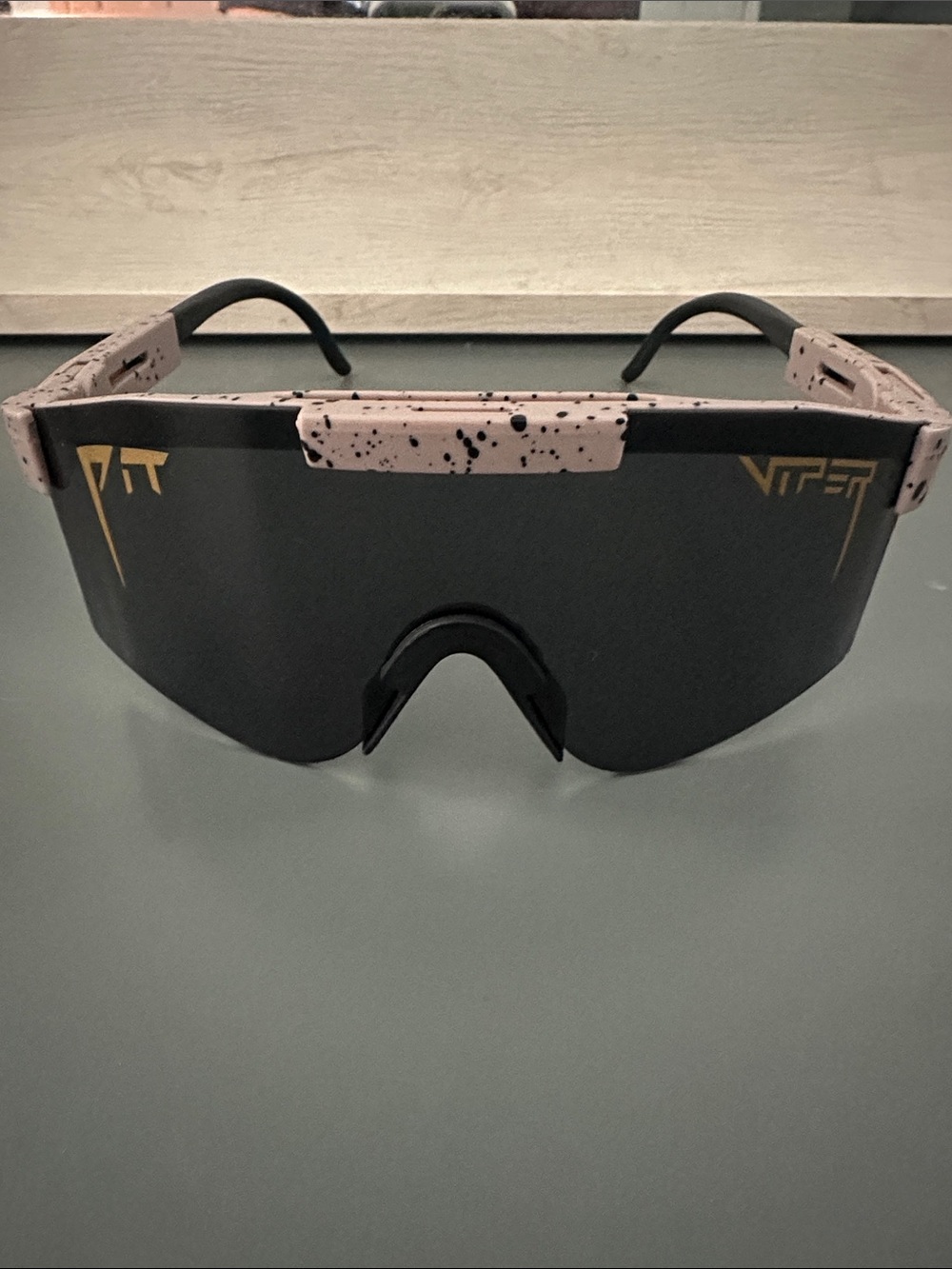 Pit Viper Kids Shield Sunglasses – Speckle Frame with Black Shield